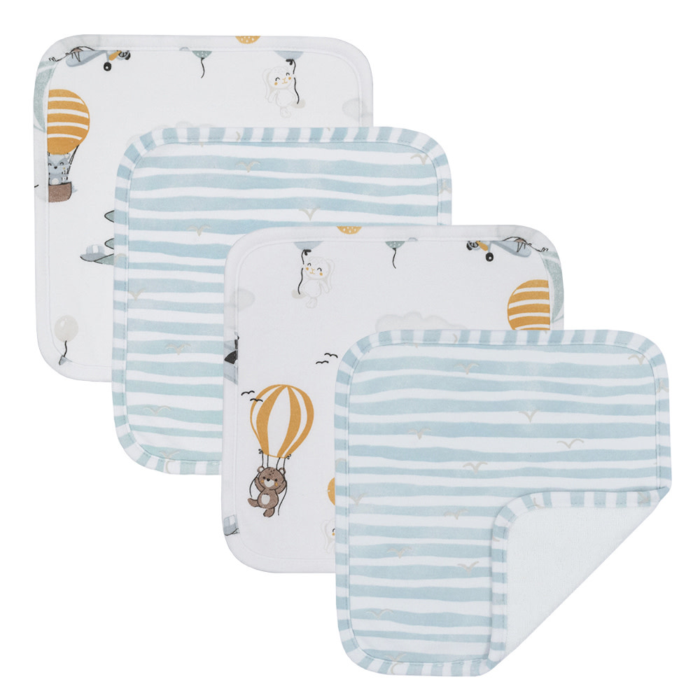 Living Textiles Living Textiles 3pk Wash Cloths