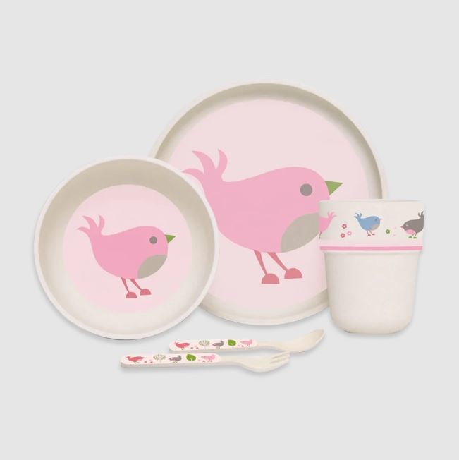 Penny Scallan Penny Scallan Bamboo Meal Time Set with Cutlery