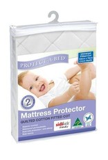 Protect-A-Bed Protect-A-Bed Universal (Boori) Cotton Woven Quilted Fitted Cot 130x76cm