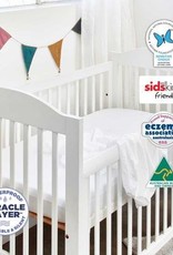 Protect-A-Bed Protect-A-Bed White Tencel Fitted Cot 130x68cm