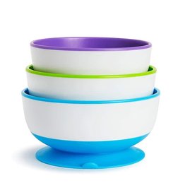 Munchkins Munchkin Stay-Put Suction Bowls -3pk