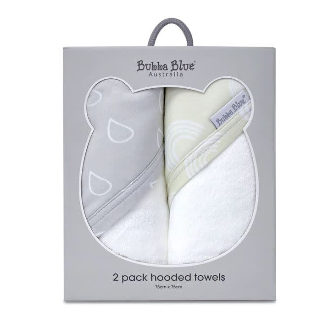 Bubba Blue Bubba Blue Nordic 2 PK Hooded Towel