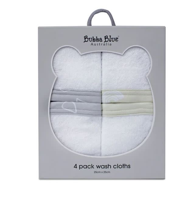Bubba Blue Bubba Blue Nordic 3PK Wash Cloth