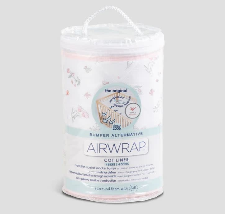 Airwrap Airwrap Cot Liner Muslin 4 Sides