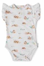 Snuggle Hunny Kids Snuggle Hunny Short Sleeve Bodysuit with Frill Easter