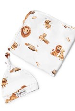 Snuggle Hunny Kids Snuggle Hunny Kids Lion Organic Jersey Wrap & Beanie Set