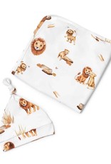 Snuggle Hunny Kids Snuggle Hunny Kids Lion Organic Jersey Wrap & Beanie Set