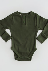 Snuggle Hunny Kids Snuggle Hunny Olive Long Sleeve Bodysuit