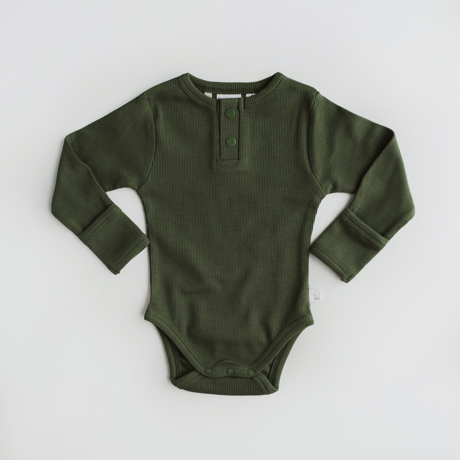 Snuggle Hunny Kids Snuggle Hunny Olive Long Sleeve Bodysuit