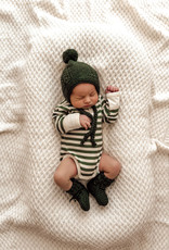 Snuggle Hunny Kids Snuggle Hunny Olive Stripe Long Sleeve Bodysuit