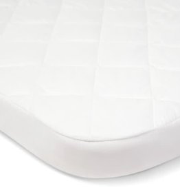 Mamas and Papas Mamas & Papas Lua Bedside Crib Mattress Protector (87cm x 50cm x 5cm) - White