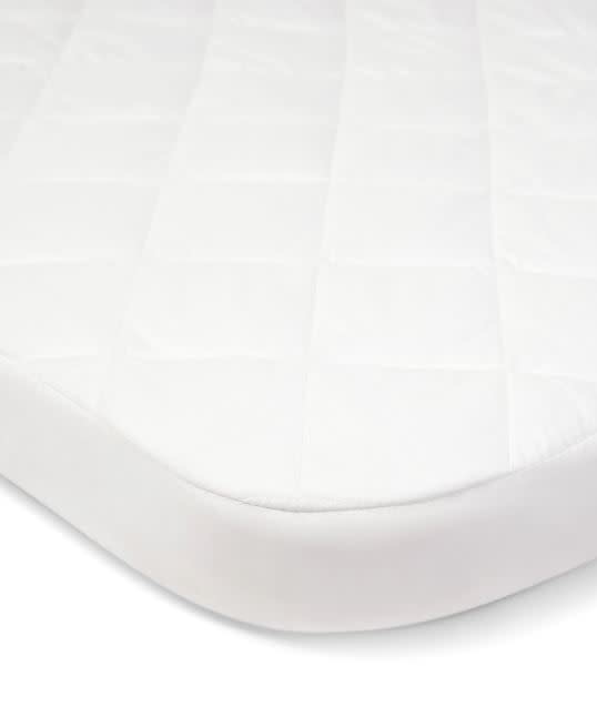 Mamas & Papas Mamas & Papas Lua Bedside Crib Mattress Protector (87cm x 50cm x 5cm) - White