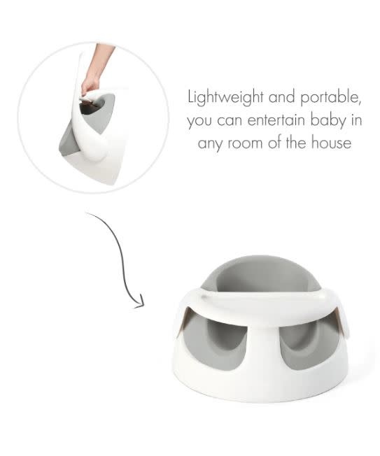 Mamas & Papas Mamas & Papas Snug Floor Seat with Activity Tray - Pebble Grey