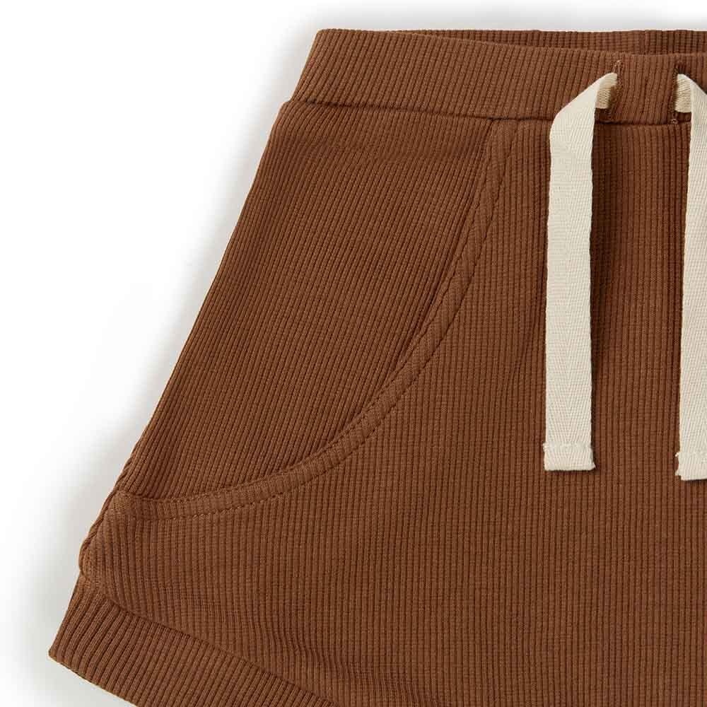 Snuggle Hunny Kids Snuggle Hunny Chocolate Shorts - Newborn