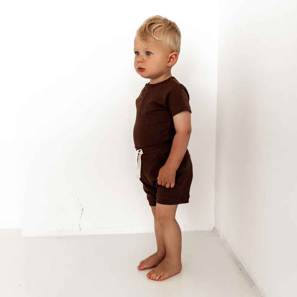 Snuggle Hunny Kids Snuggle Hunny Chocolate Shorts - Newborn