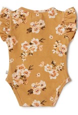 Snuggle Hunny Kids Snuggle Hunny Golden Flower Short Sleeve Bodysuit