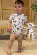 Snuggle Hunny Kids Snuggle Hunny Dino Short Sleeve Bodysuit