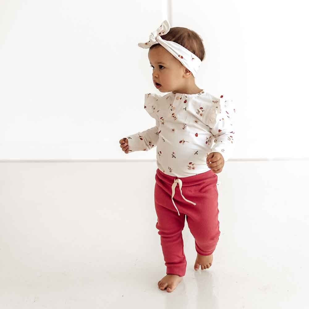Snuggle Hunny Kids Snuggle Hunny Ladybug Long Sleeve Organic Bodysuit