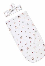 Snuggle Hunny Kids Snuggle Hunny Ladybug Organic Snuggle Swaddle & Topknot Set