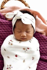 Snuggle Hunny Kids Snuggle Hunny Ladybug Organic Snuggle Swaddle & Topknot Set