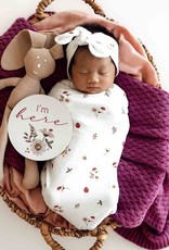 Snuggle Hunny Kids Snuggle Hunny Ladybug Organic Snuggle Swaddle & Topknot Set