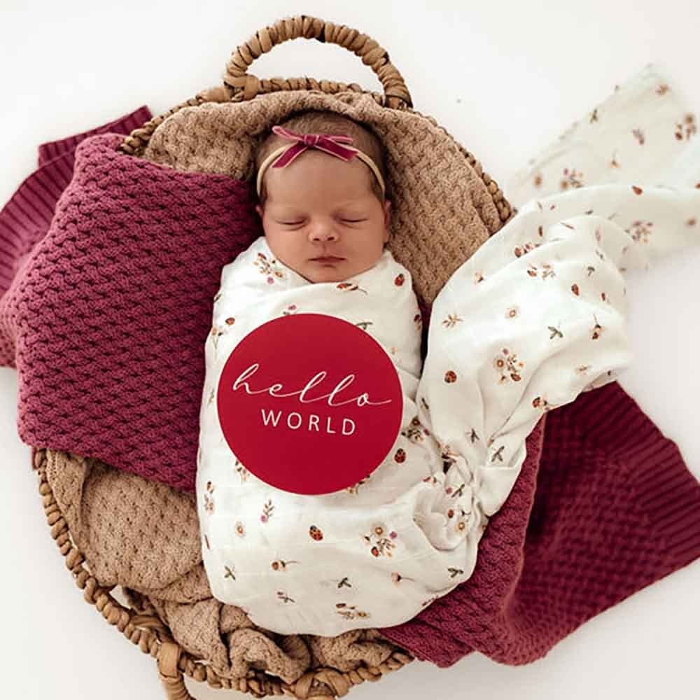 Snuggle Hunny Kids Snuggle Hunny Ladybug Organic Muslin Wrap