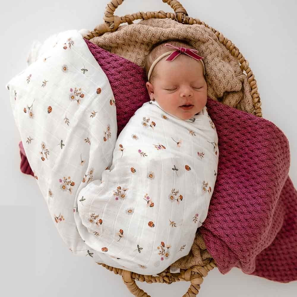Snuggle Hunny Kids Snuggle Hunny Ladybug Organic Muslin Wrap