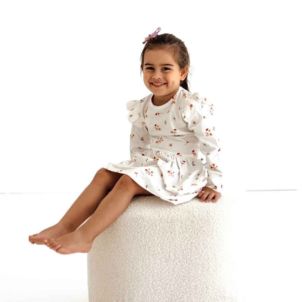 Snuggle Hunny Kids Snuggle Hunny Ladybug Long Sleeve Organic Dress