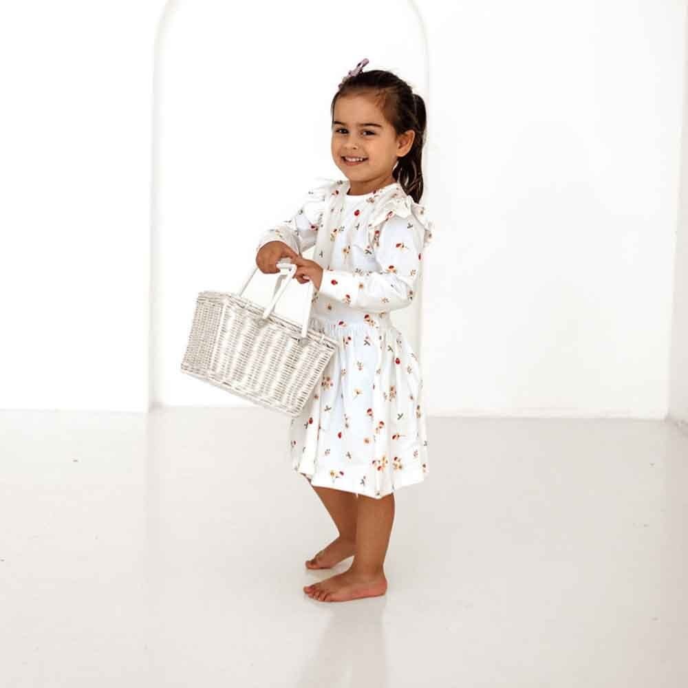 Snuggle Hunny Kids Snuggle Hunny Ladybug Long Sleeve Organic Dress