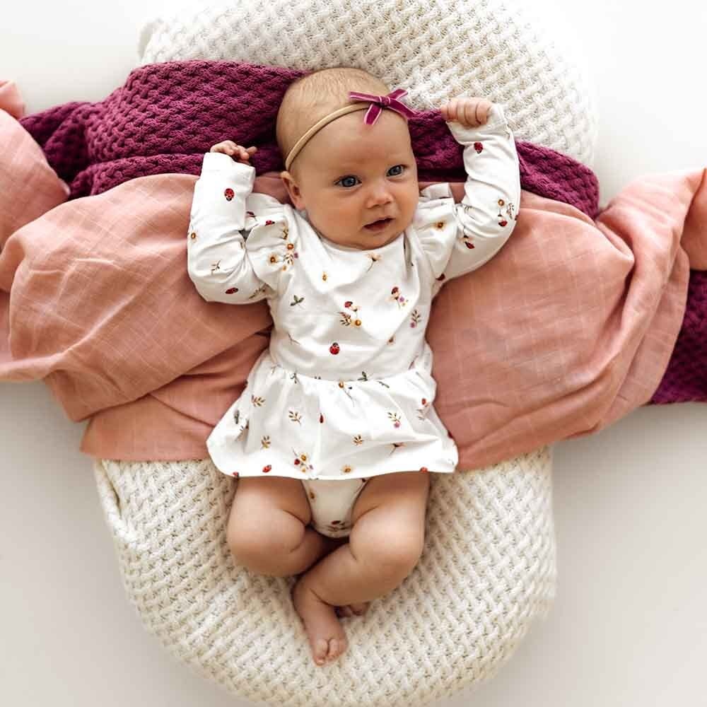 Snuggle Hunny Kids Snuggle Hunny Ladybug Long Sleeve Organic Dress