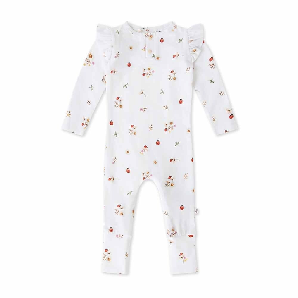 Snuggle Hunny Kids Snuggle Hunny Ladybug Organic Growsuit