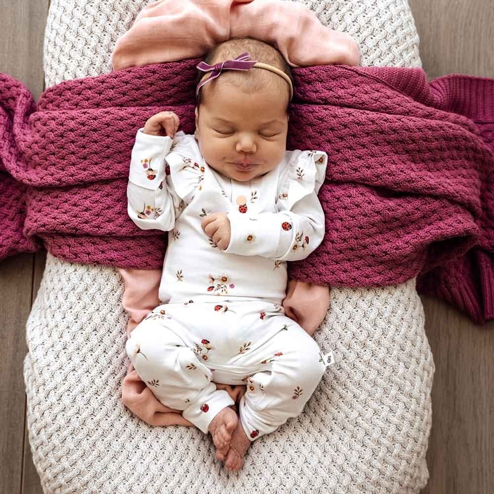 Snuggle Hunny Kids Snuggle Hunny Ladybug Organic Growsuit