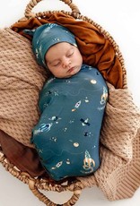 Snuggle Hunny Kids Snuggle Hunny Rocket Organic Snuggle Swaddle & Beanie Set