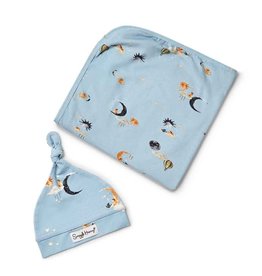 Snuggle Hunny Kids Snuggle Hunny Dream Organic Jersey Wrap & Beanie Set