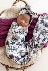 Snuggle Hunny Kids Snuggle Hunny Banksia Organic Jersey Wrap & Topknot Set