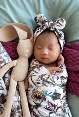 Snuggle Hunny Kids Snuggle Hunny Banksia Organic Jersey Wrap & Topknot Set