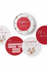Snuggle Hunny Kids Snuggle Hunny Ladybug & Hibiscus Reversible Milestone Cards