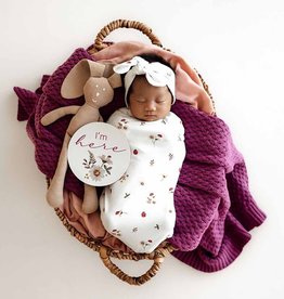 Snuggle Hunny Kids Snuggle Hunny Ladybug & Hibiscus Reversible Milestone Cards