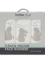 Bubba Blue Bubba Blue Bunny Dream 3 PK Wash Cloths