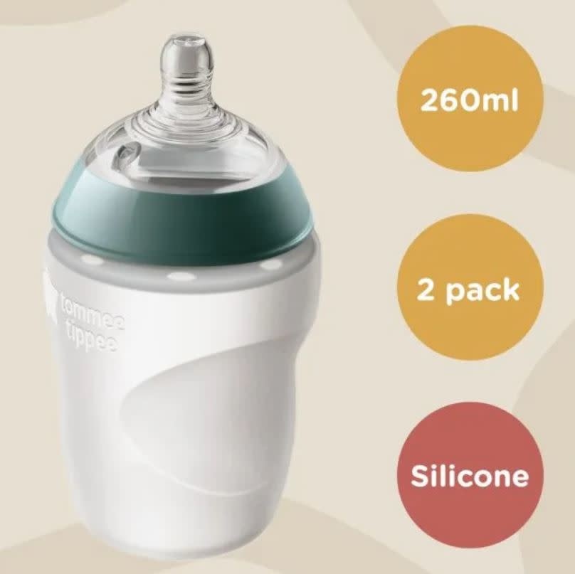 Tommee Tippee Tommee Tippee CTN Silicone Bottle 260ml 2pk