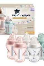 Tommee Tippee Tommee Tippee Closer To Nature 260Ml Bottle (6Pk) Girl