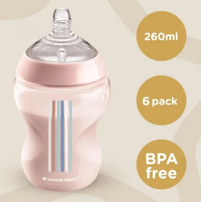 Tommee Tippee Tommee Tippee Closer To Nature 260Ml Bottle (6Pk) Girl