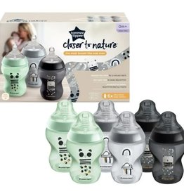 Tommee Tippee Tommee Tippee Closer To Nature 260Ml Bottle (6Pk) Boy