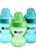 Tommee Tippee Tommee Tippee Closer To Nature 260Ml Bottle (3Pk) Boy