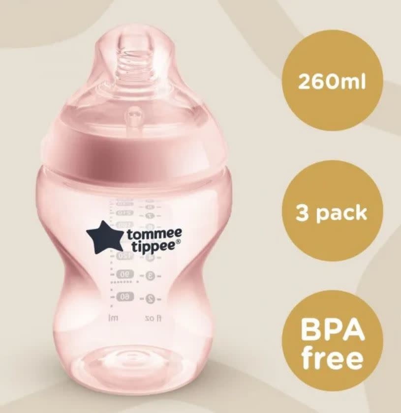 Tommee Tippee Tommee Tippee Closer To Nature 260Ml Bottle (3Pk) Boy