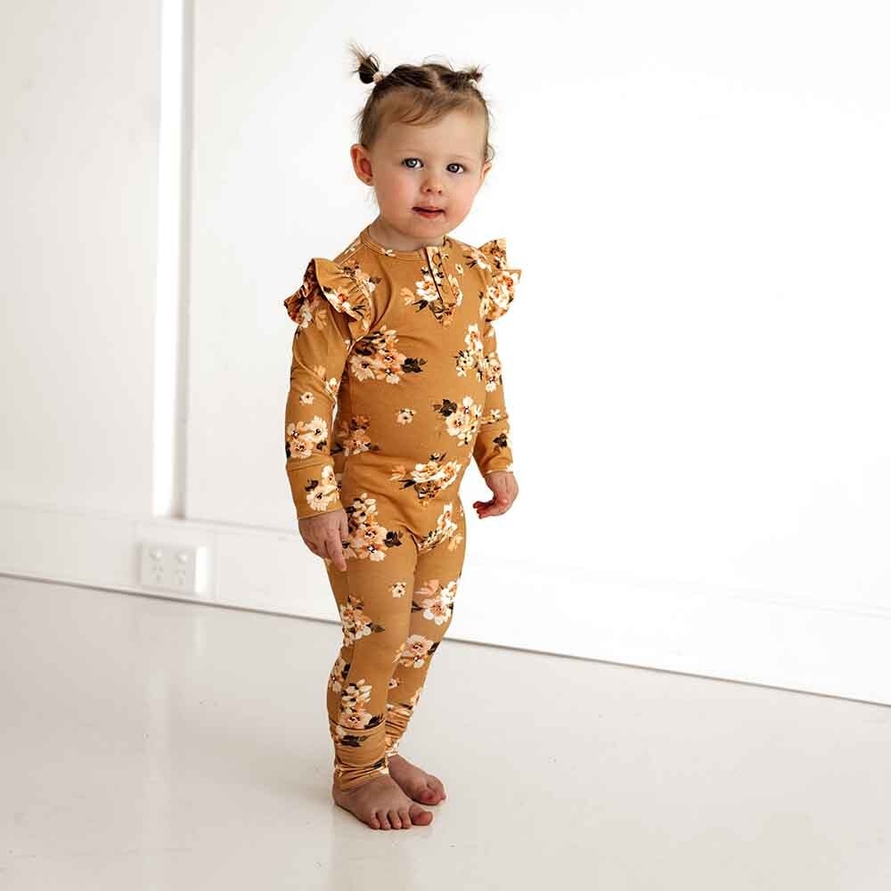 Snuggle Hunny Kids Snuggle Hunny Golden Flower Growsuit