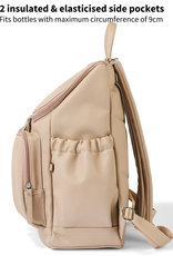 OiOi OiOi Dimple Vegan Leather Nappy Backpack - Oat