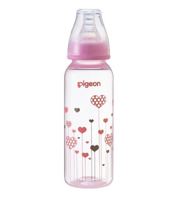 Pigeon Pigeon Flexible Bottle PP Pink Heart 240ml