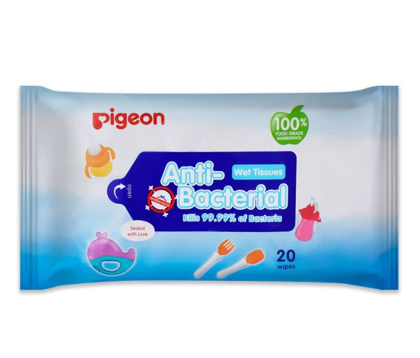 Pigeon Pigeon Anti Bacterial Wipes 20s
