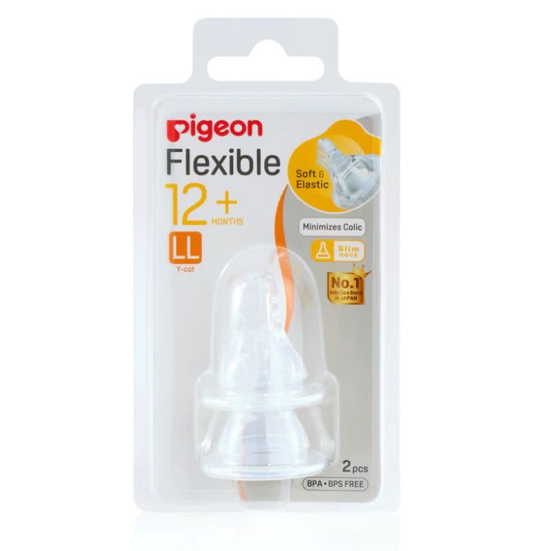 Pigeon Pigeon Flexible Peristaltic Teat LL - 2pcs